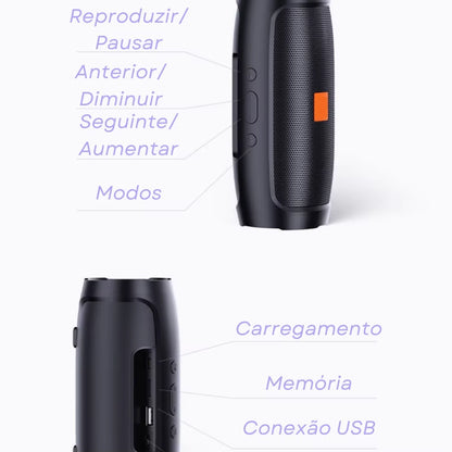 Caixa De Som Charge Mini 3 + Portátil Com Bluetooth Radio Hi-Fi Sem Fio Bateria De Longa Duração Caixa De Musica
