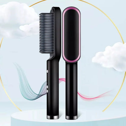 Escova De Cabelo 3 em 1 Elétrica com Pente De Aquecimento Para Alisador bivolt 120 220