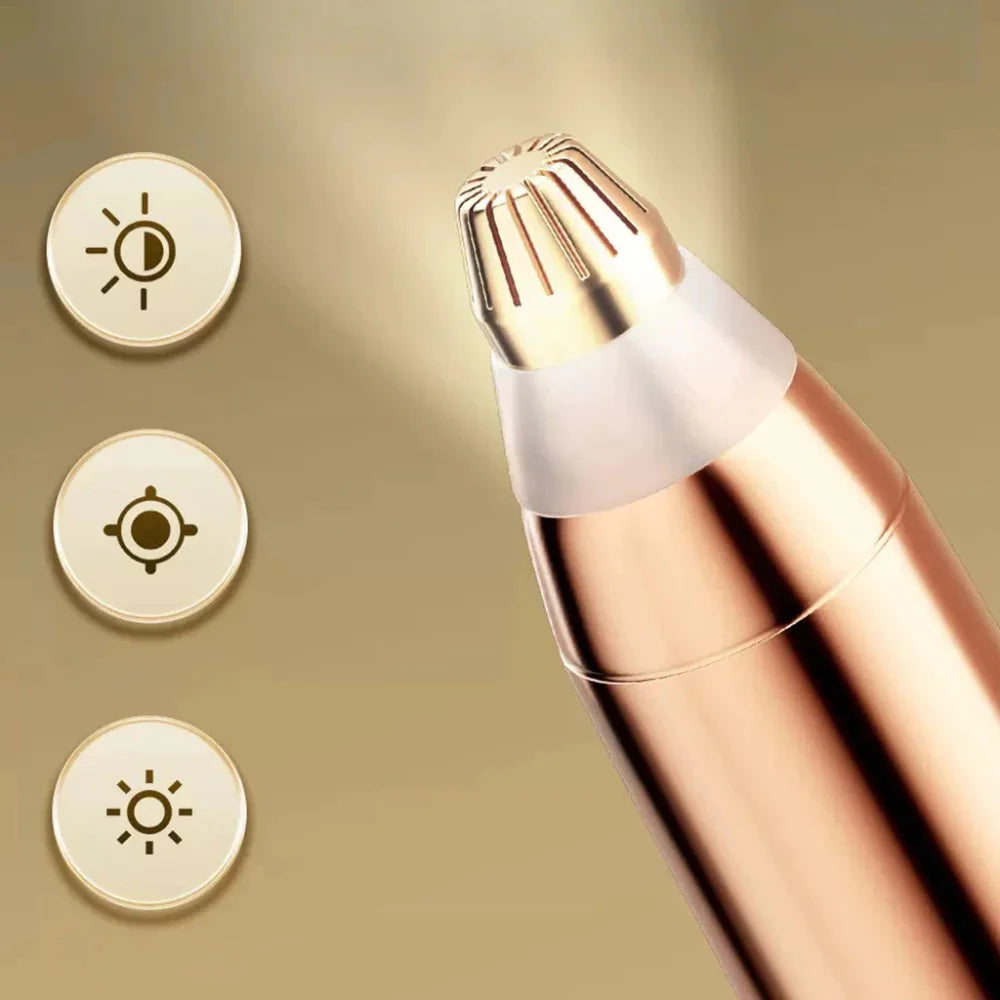 Caneta Depiladora Aparadora Para Sobrancelhas,Nariz, Buço. Portatil Elétrica Recarregável USB