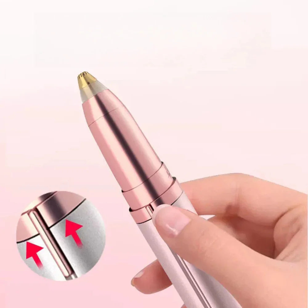 Caneta Depiladora Aparadora Para Sobrancelhas,Nariz, Buço. Portatil Elétrica Recarregável USB