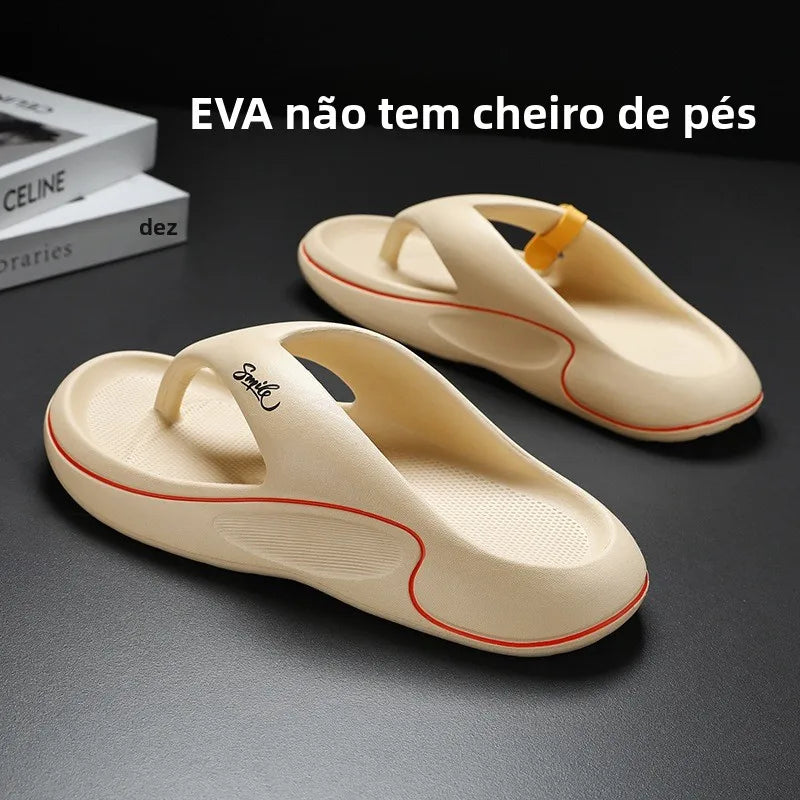 Men's Sandals Slippers Summer Thi Bot Wear-Resistant Soft Bot Anti-Slip Casual Beach Slippers Comfortable Breathable