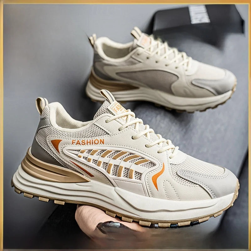 Men's Summer Casual oes Versatile Thi Bot Running oes Breathable Me Upper Korean Sle Dad oes Faionable Low Top