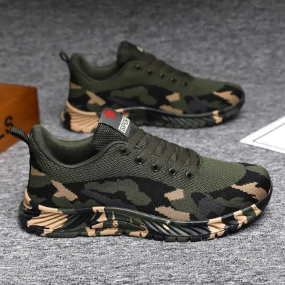 Men's Camouflage Sports oes Breathable Me Slip-On Anti-Slip Climbing oes Low Top Canvas oes Pure Color Spring Autumn