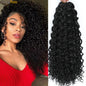 DONGHOU 18" Ombre GoGo Curl Crochet Hair Ocean Wave Crochet Hair Water Wave Synthetic Braiding Hair Extensions for Black Women
