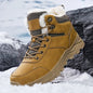 Men's Snow Boots for Men Casual Winter Shoes Platform Non-slip Warm Fur Ankle Boots Plush Combat Outdoor Hiking Motorcycle Boots