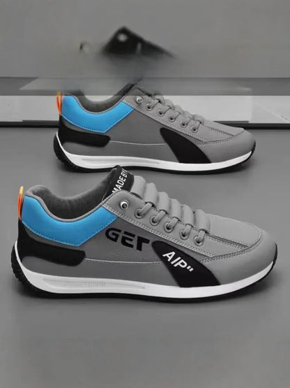 Men's Slip-On Sports oes Leather Surface Waterproof Running Casual Breathable White oes Summer Outdoor Leisure oes