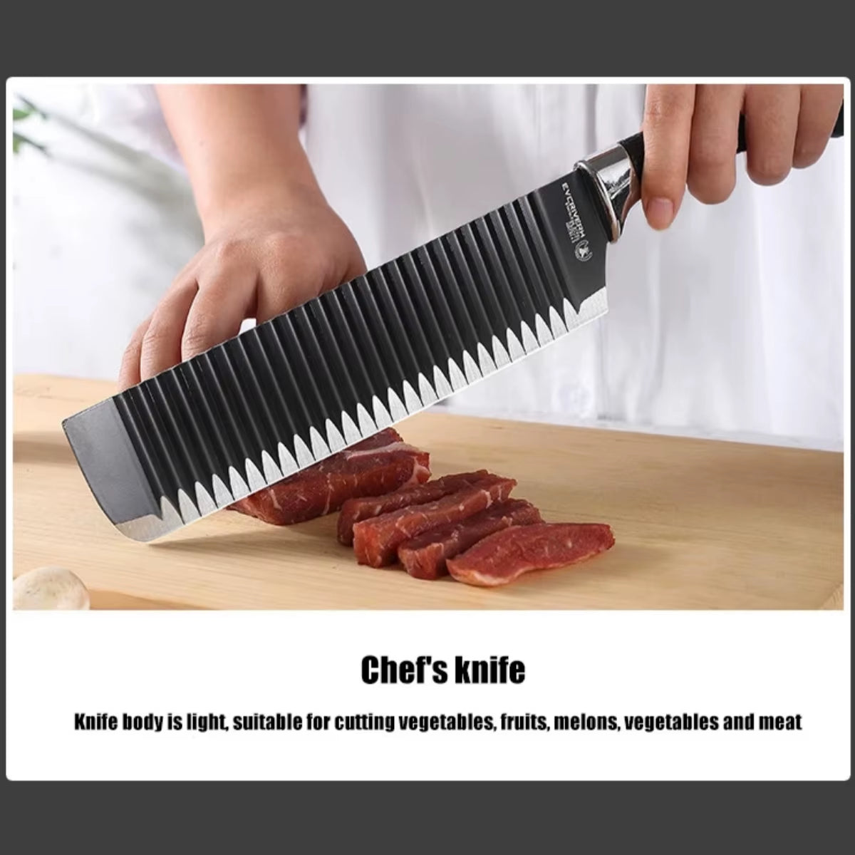 Conjunto De Ferramentas De 6 Peças Conjunto De Facas De Onda Preta Faca De Aço Inoxidável Faca De Chef Faca De Frutas