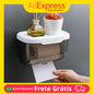 Caixa Suporte Para Papel Higiênico Para Parede Impermeável Para Banheiro Quartos Sala Escritório Cozinha Com Fixador De Parede