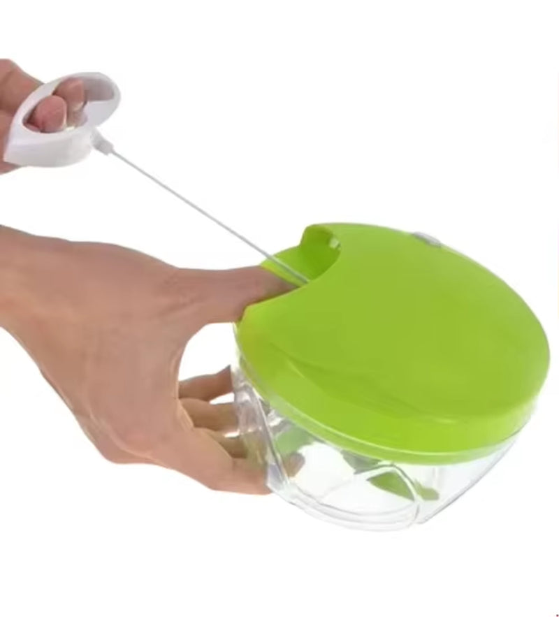 Processador Manual Triturador De Alimentos Com 3 Laminas 500 Ml