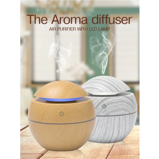 Humidificador De Ar De Madeira Purificador USB Aromaterapia Difusor Spray Essence Umidificador Ultra-Sônico